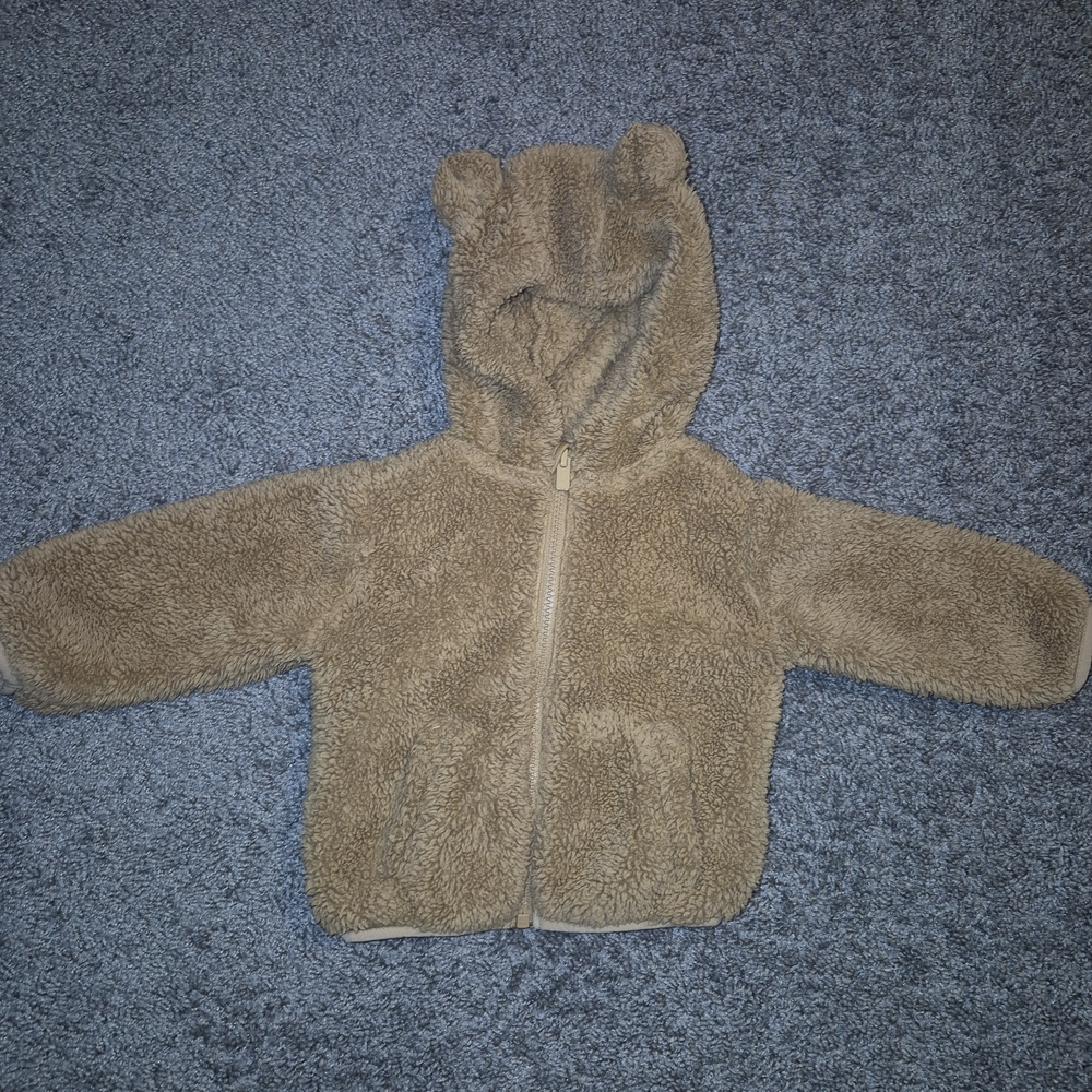 Old Navy Tan Fleece Bear Hoodie